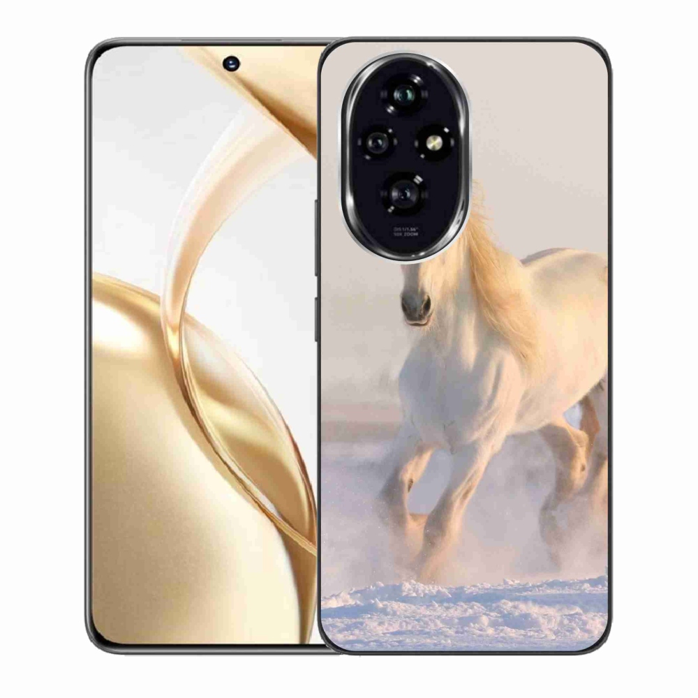 Gél tok mmCase a Honor 200 5G számára - ló a hóban