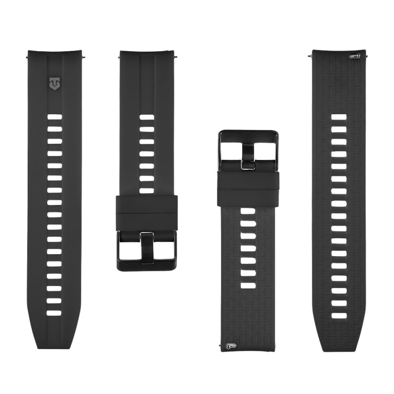 Taktikai gyorskioldó szilikon szíj 22mm fekete