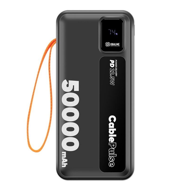 CSOMAGOLÁS: ME CablePulse Powerbank 50000mAh 22,5W Fekete