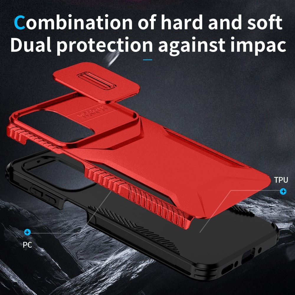 Csúszásálló, tartós borító Samsung Galaxy A26 5G készülékhez - piros