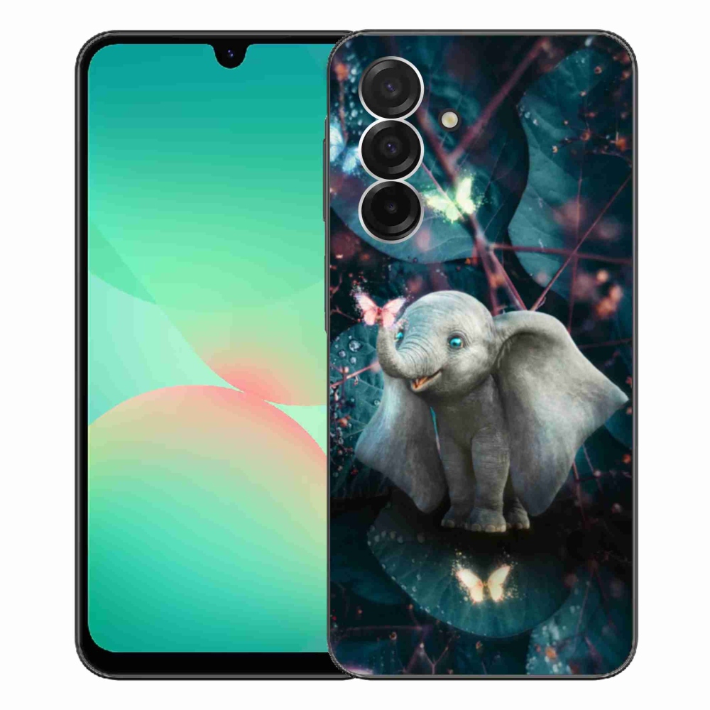 Gél borítás mmCase Samsung Galaxy A26 5G - aranyos elefánthoz