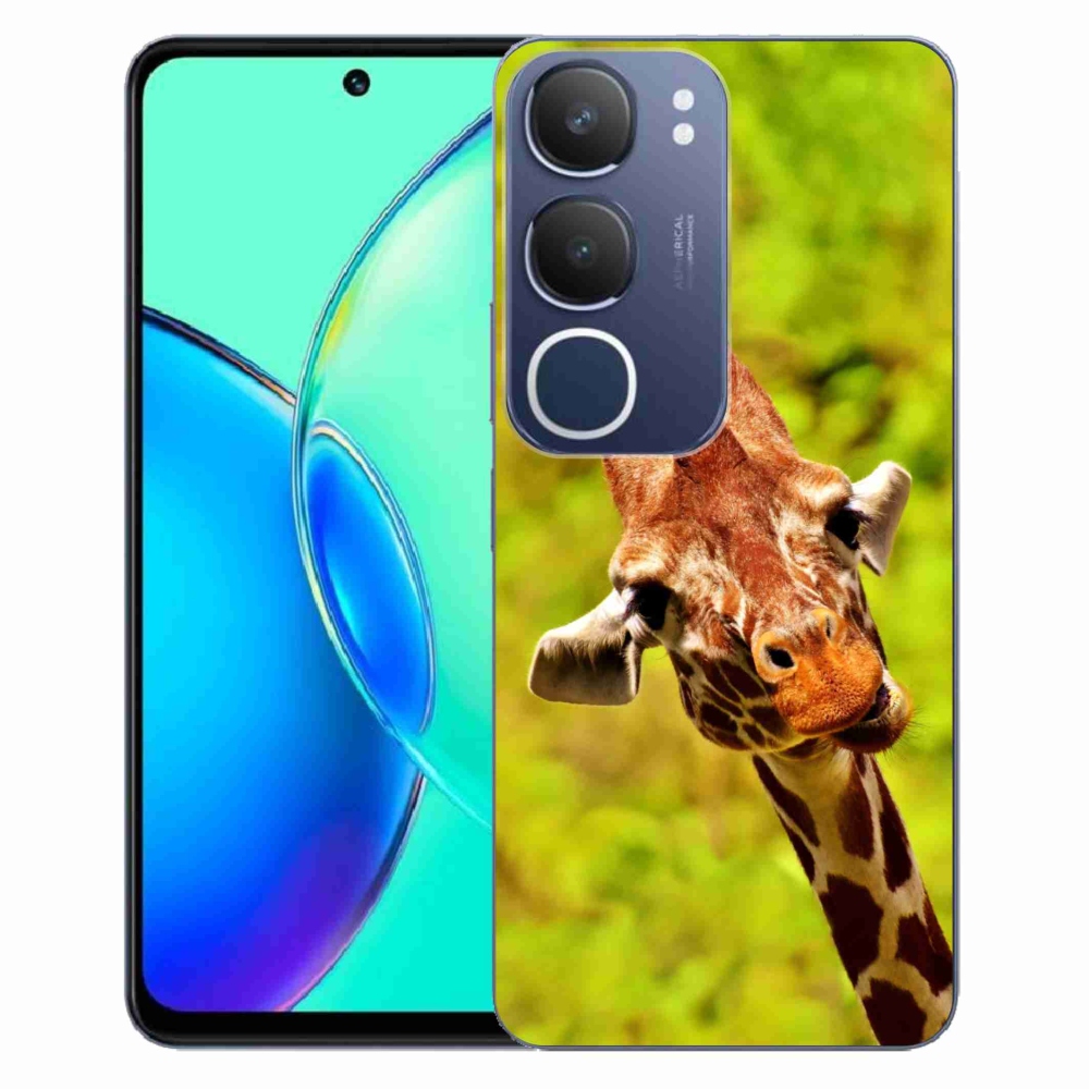 Zselés borítás mmCase a Vivo Y19s készülékhez - zsiráf