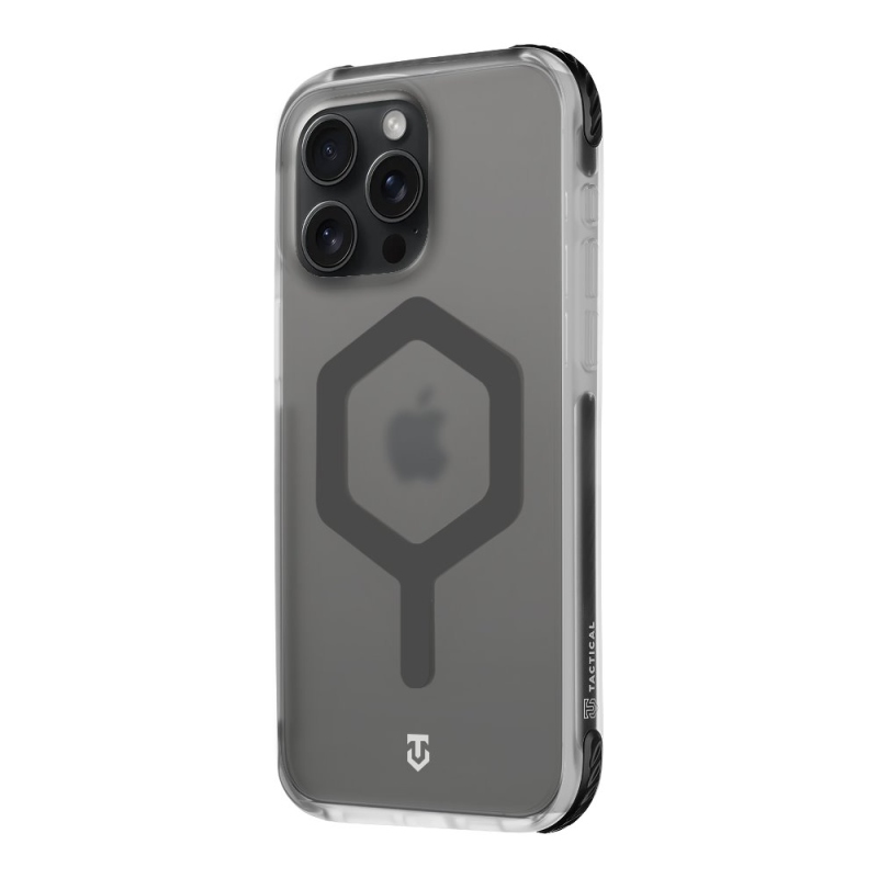 Tactical MagForce hatszögletű védőburkolat Apple iPhone 15 Pro Max készülékhez T-Fekete