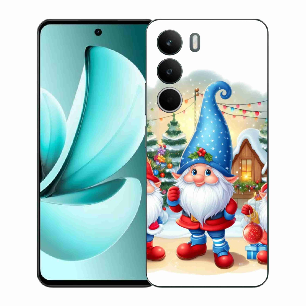 Gél borítás mmCase a Realme C71 készülékhez - Karácsonyi manók