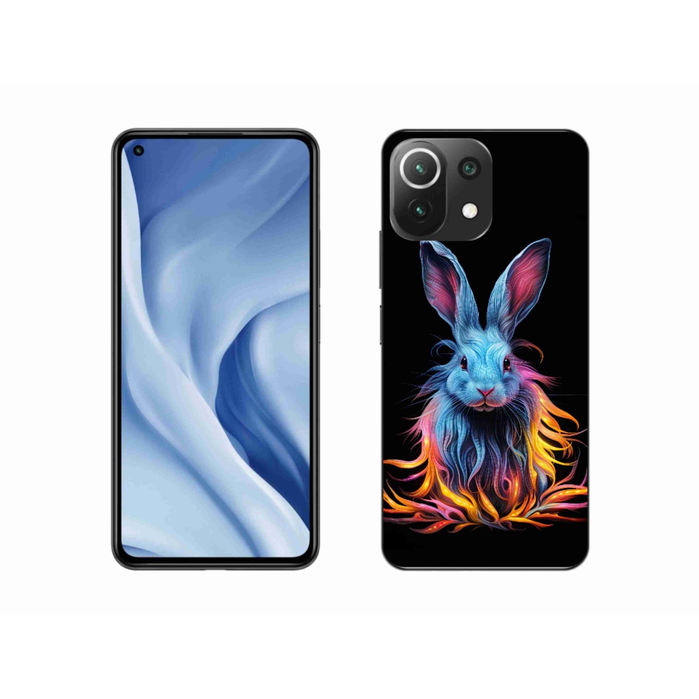 Gélburkolat mmCase a Xiaomi 11 Lite 5G NE számára - absztrakt nyúl