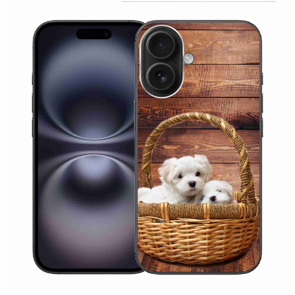 Gél borítás mmCase iPhone 16 készülékhez - kiskutyák