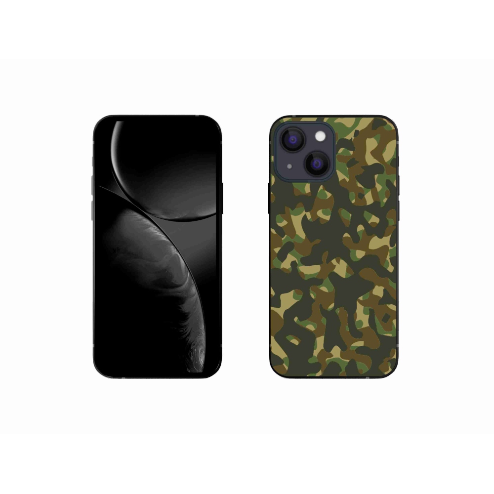 Zselés borítás mmCase iPhone 13 mini 5.4 készülékhez - álcázó minta 1