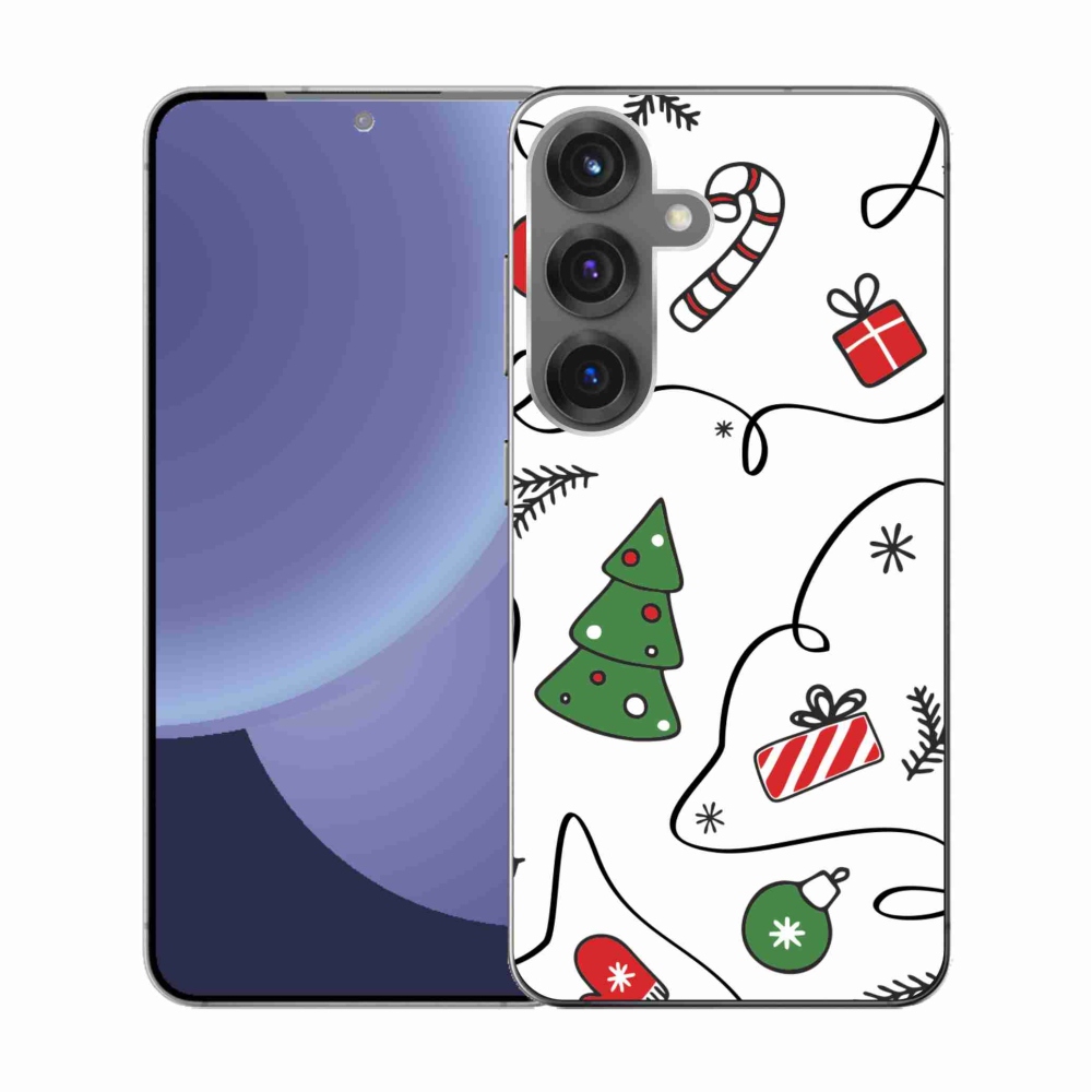 Gél borítás mmCase Samsung Galaxy S25 készülékhez - karácsonyi motívumok