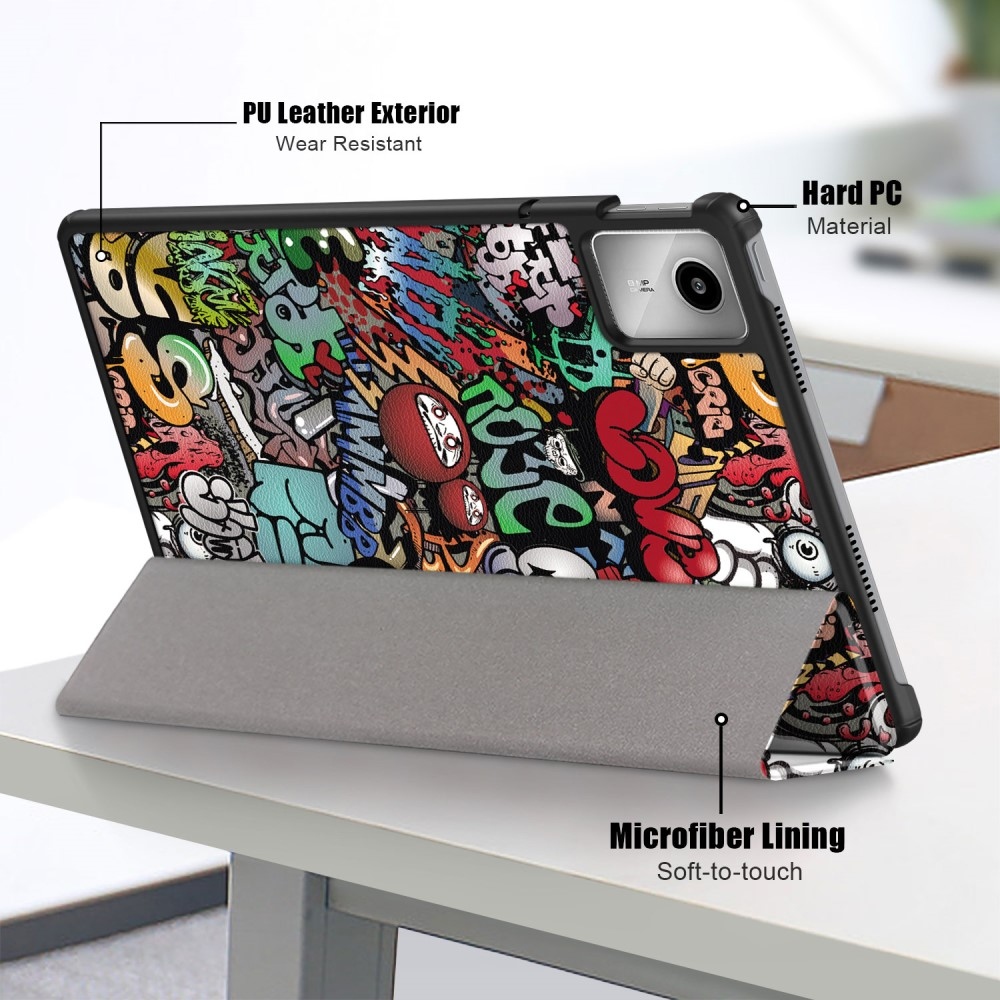 Patte intelligens záró tok Lenovo Tab M11/Tab K11 - graffiti