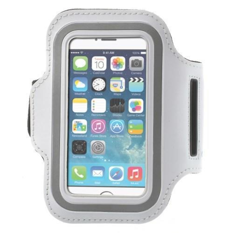 Jogy futó mobiltelefon tok 125 x 60 mm-es méretig - fehér