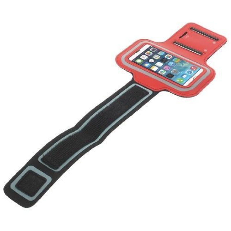 Jogy futó mobiltelefon tok 125 x 60 mm-es méretig - piros színben