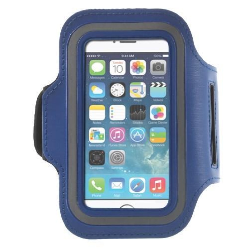 Jogy futó mobiltelefon tok 125 x 60 mm-es méretig - kék