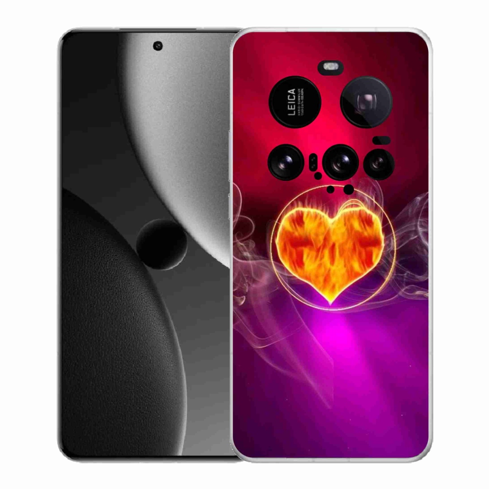 Gél borítás mmCase a Xiaomi 15 Ultra számára - tüzes szív