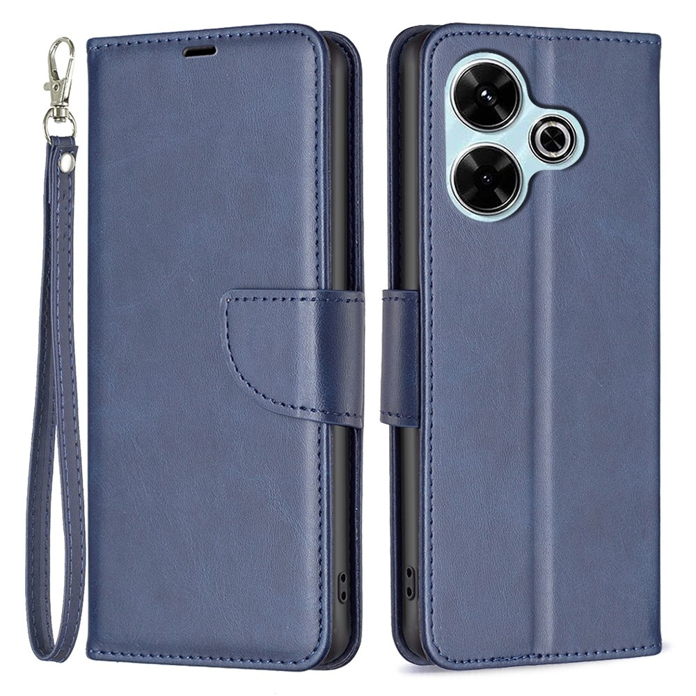 Könyvtáska tok Xiaomi Redmi 13 4G/Poco M6 4G-hez - kék