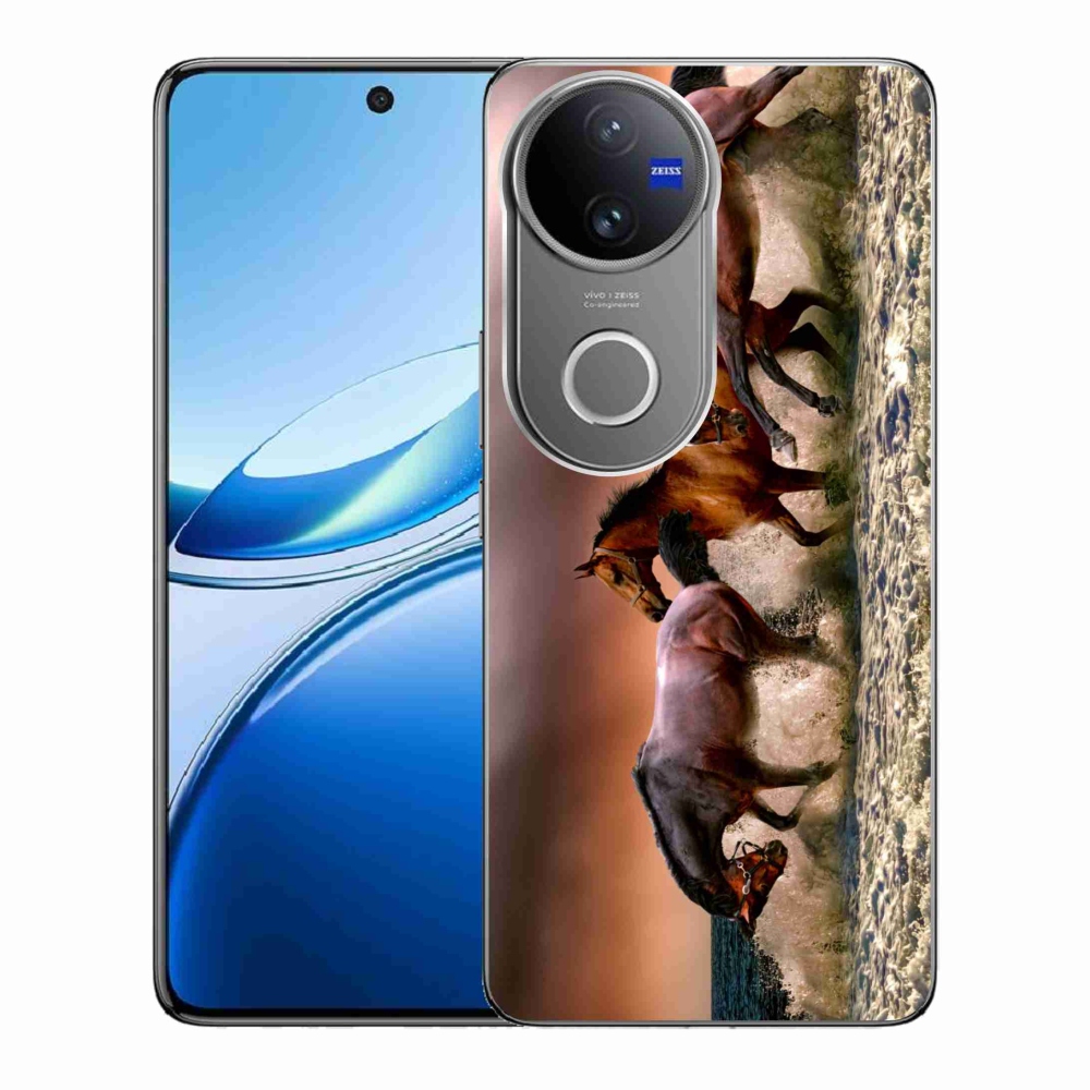 Zselés borítás mmCase a Vivo V50 5G-n - lovak 1