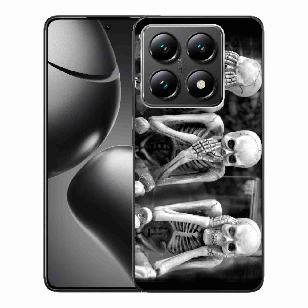 Gél borító mmCase a Xiaomi 14T-hez - csontvázak