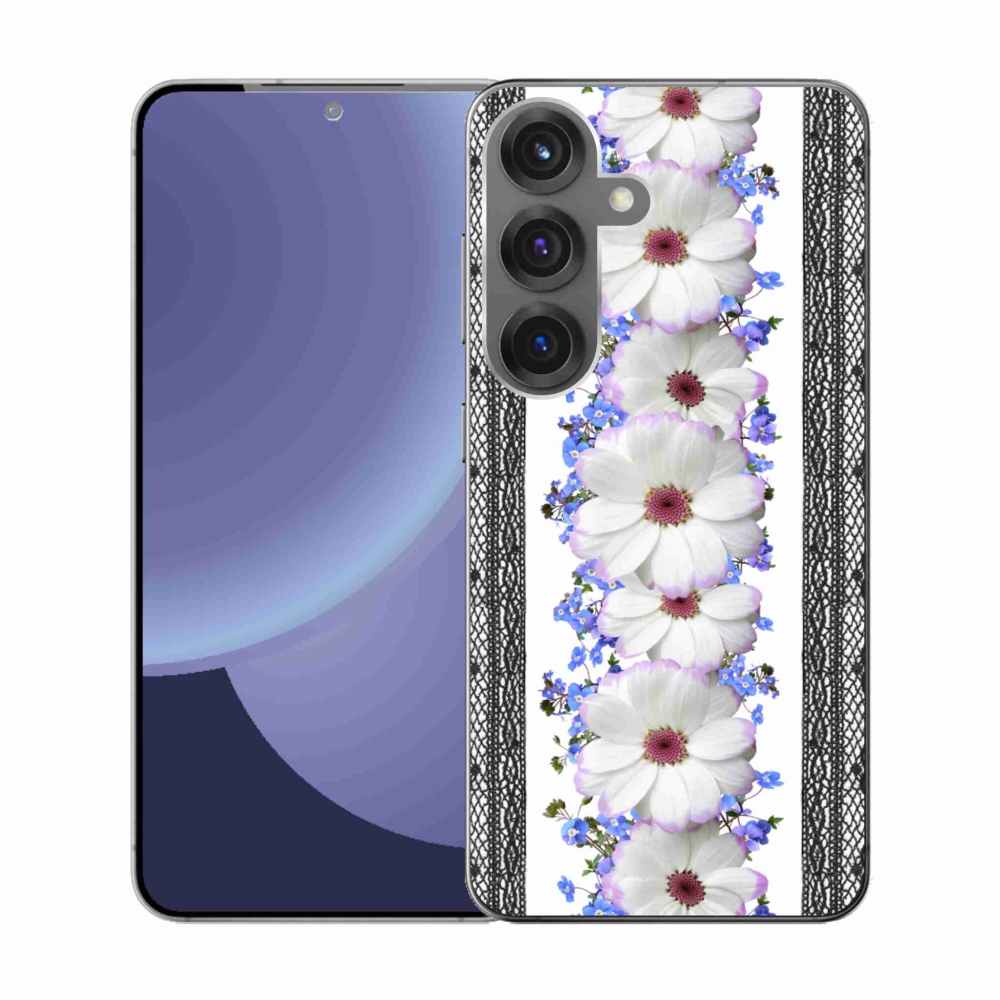 Gél borító mmCase Samsung Galaxy S25 - virágok 8