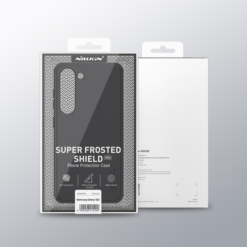 Nillkin Super Frosted PRO hátlap a Samsung Galaxy S23 készülékhez Fekete