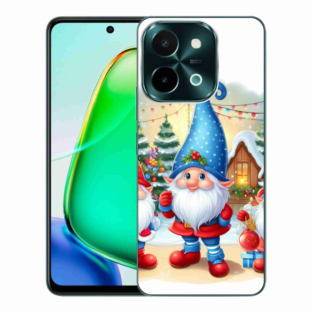 Gél borítás mmCase a Vivo Y28-hoz - Karácsonyi manók