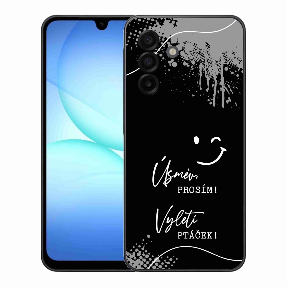 Gél borító mmCase Samsung Galaxy A17 4G/5G - vicces szöveg 4 fekete háttérrel