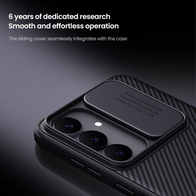 Nillkin CamShield PRO mágneses hátlap Samsung Galaxy S25 FE Fekete