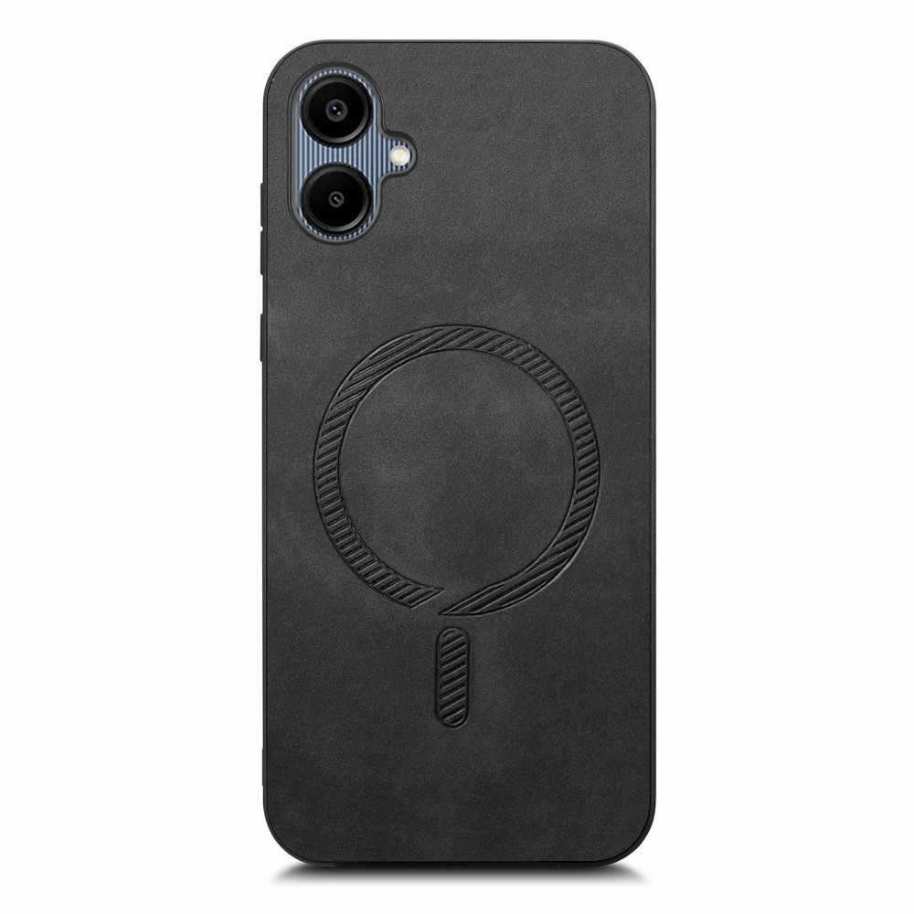 Skiny zselés tok műbőrrel és MagSafe támogatással Samsung Galaxy A06 4G készülékhez - fekete