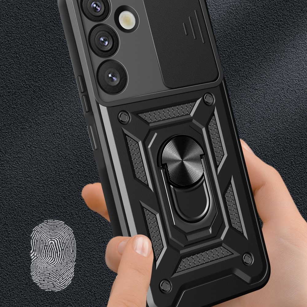 Csúszásálló borítás Samsung Galaxy S25 készülékhez - fekete