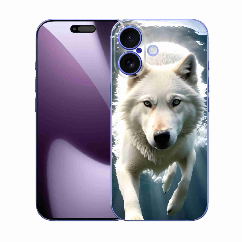 Zselés borítás mmCase iPhone 17 készülékhez - fehér farkas