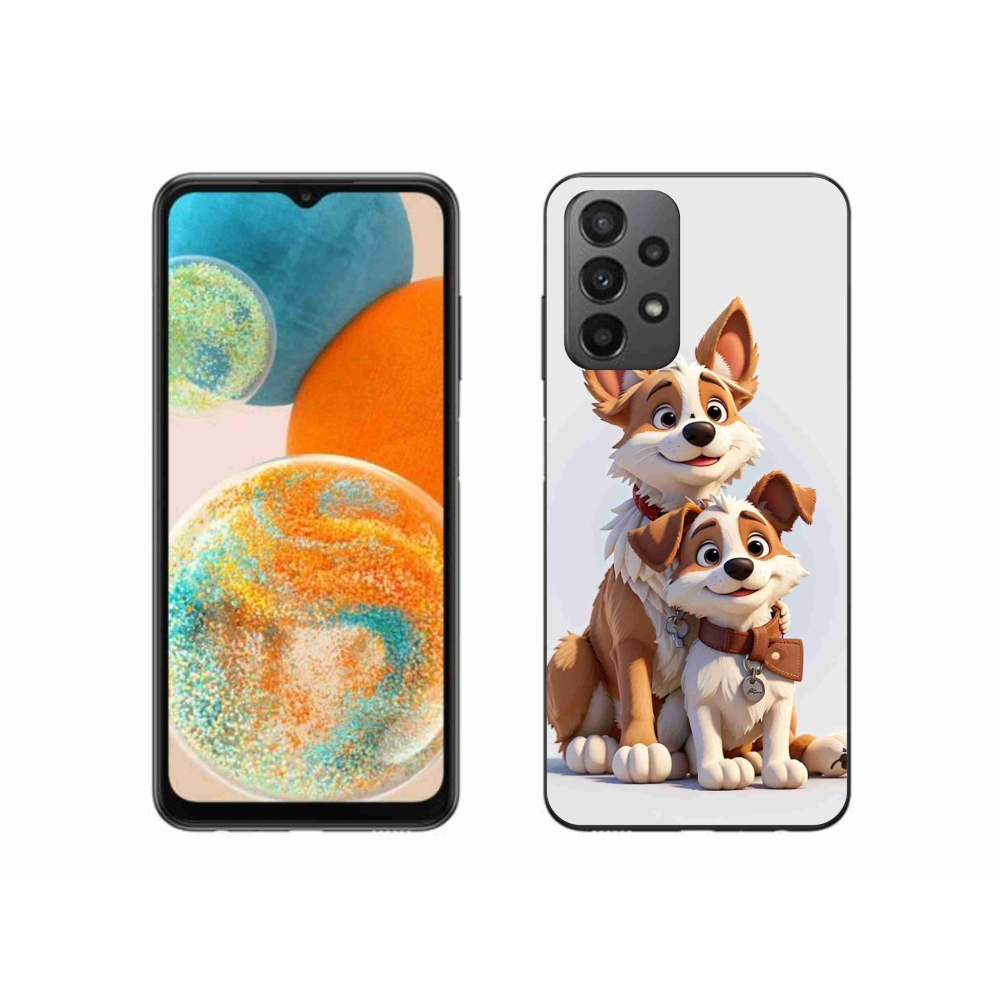 Gél borítás mmCase Samsung Galaxy A23 4G/5G - rajz kutyákhoz