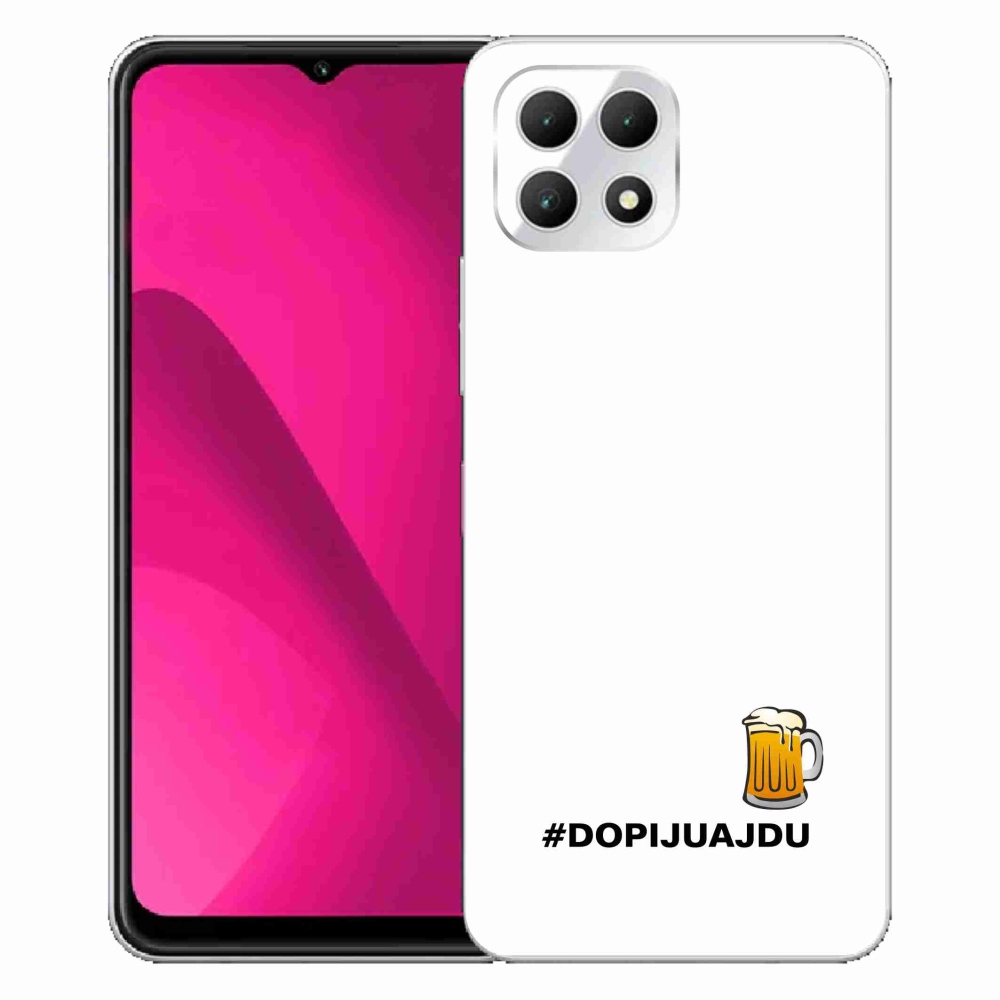 Gél borítás mmCase a T-Mobile T Phone 2 készülékhez - sör motívum 1 fehér háttér