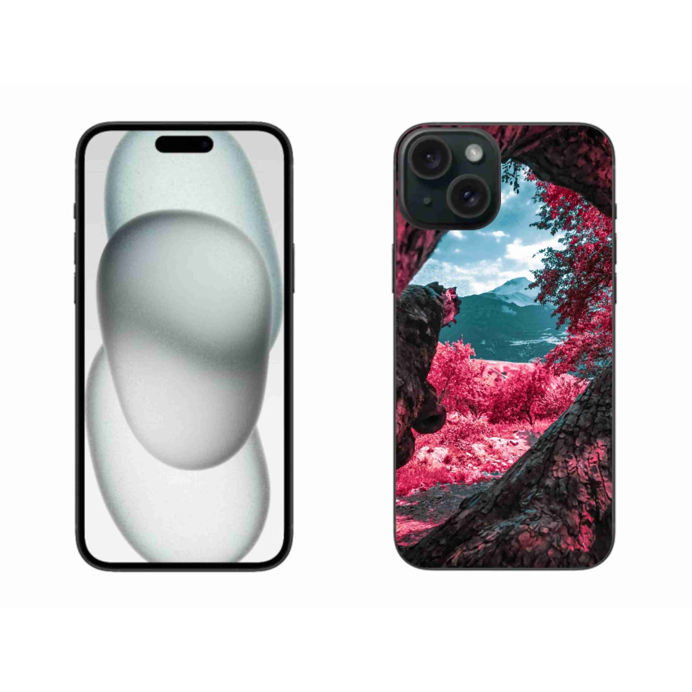 Zselés borítás mmCase iPhone 15 Plus készülékhez - hegyi kilátás