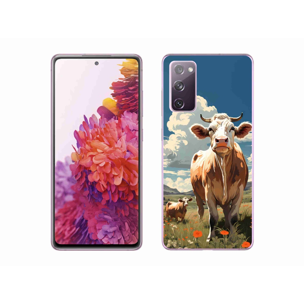 Zselés borítás mmCase Samsung Galaxy S20 FE - tehenek a réten