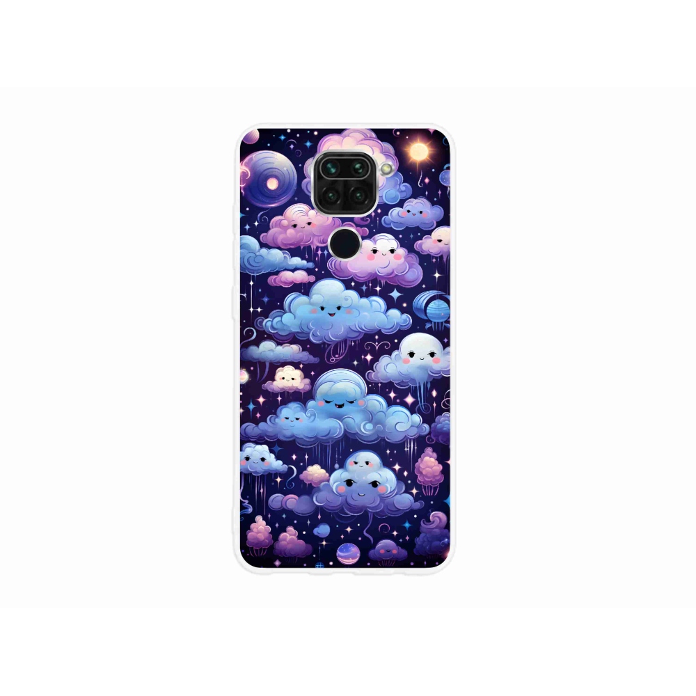 Gél borítás mmCase a Xiaomi Redmi Note 9-hez - felhők