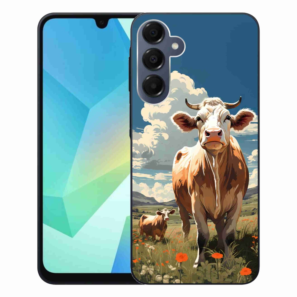 Zselés borítás mmCase Samsung Galaxy A16 4G/5G - tehenek a réten