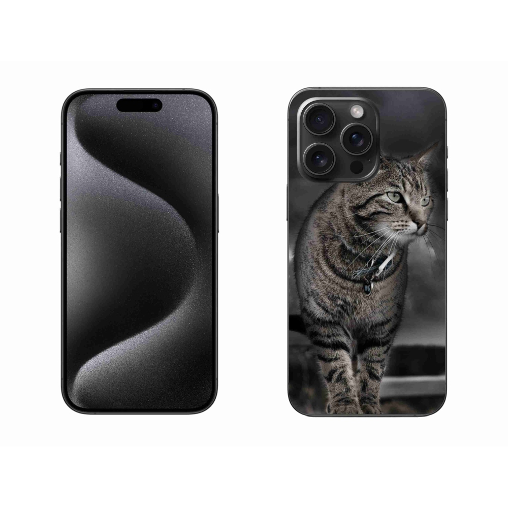 Zselés borítás mmCase iPhone 15 Pro Max készülékhez - macska