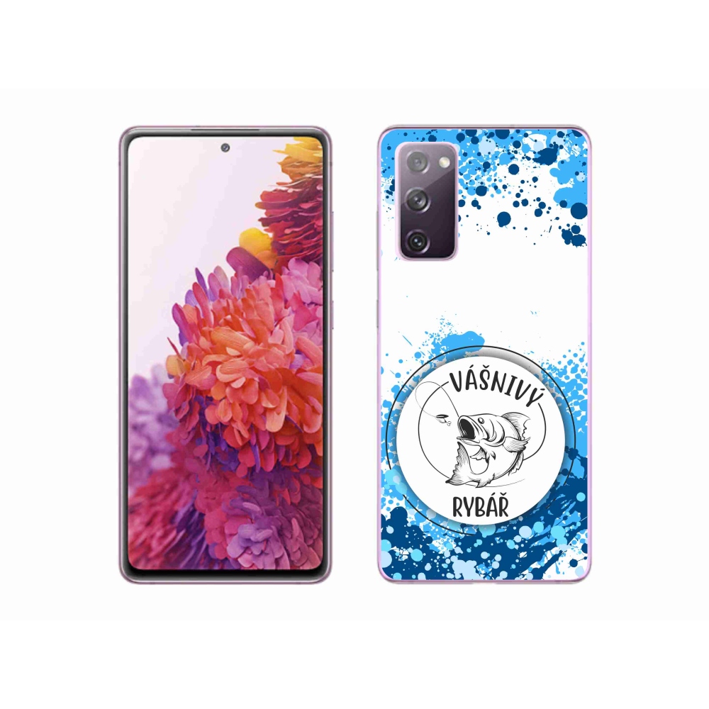 Gél borítás mmCase Samsung Galaxy S20 FE - szenvedélyes halász fehér háttérrel