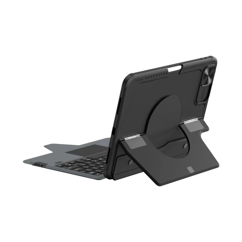 Nillkin Bumper Combo PRO billentyűzetes tok (háttérvilágításos változat) iPad 10,9-hez, 2022/11–2025, fekete