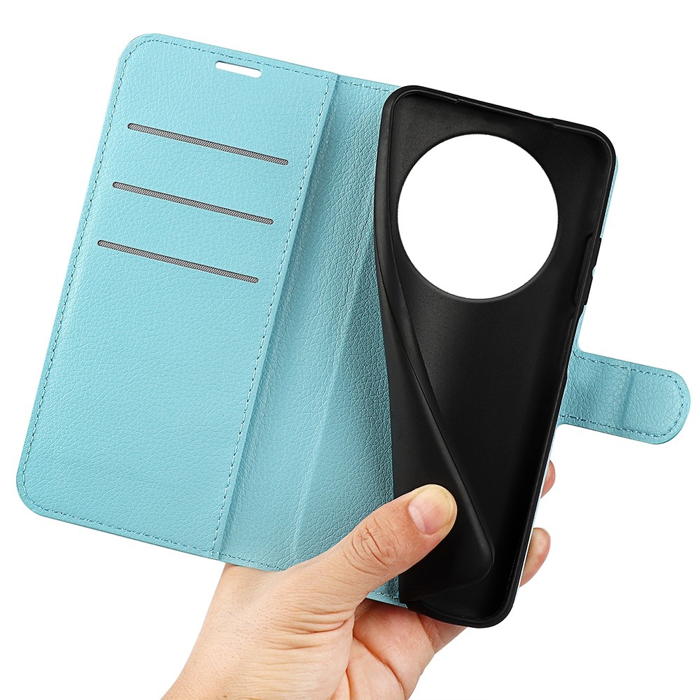 Litchi könyv tok Xiaomi Redmi A3-hoz - kék