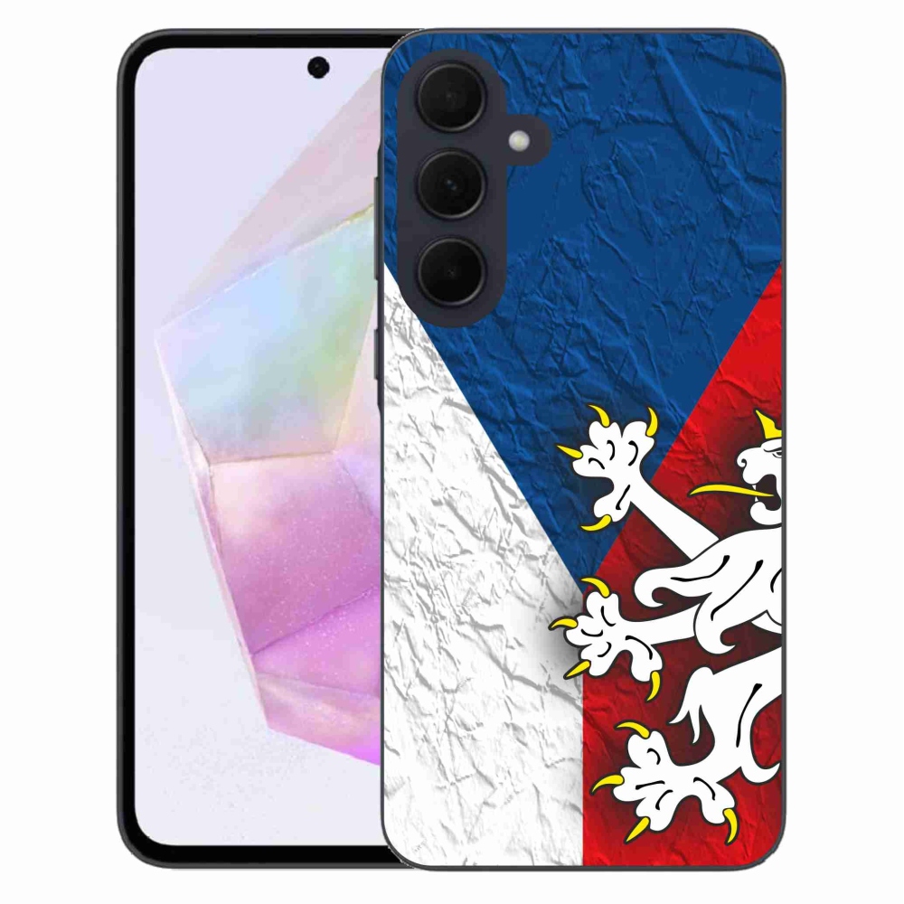 Gél védőhuzat mmCase Samsung Galaxy A35 5G - cseh zászló 1
