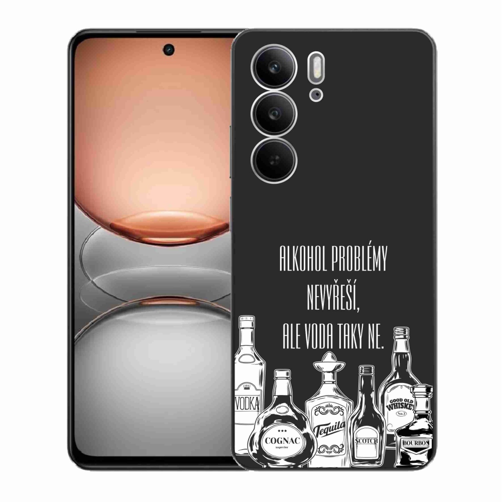 Gél borító mmCase a Realme C75 készülékhez - vicces szöveg fekete háttérrel