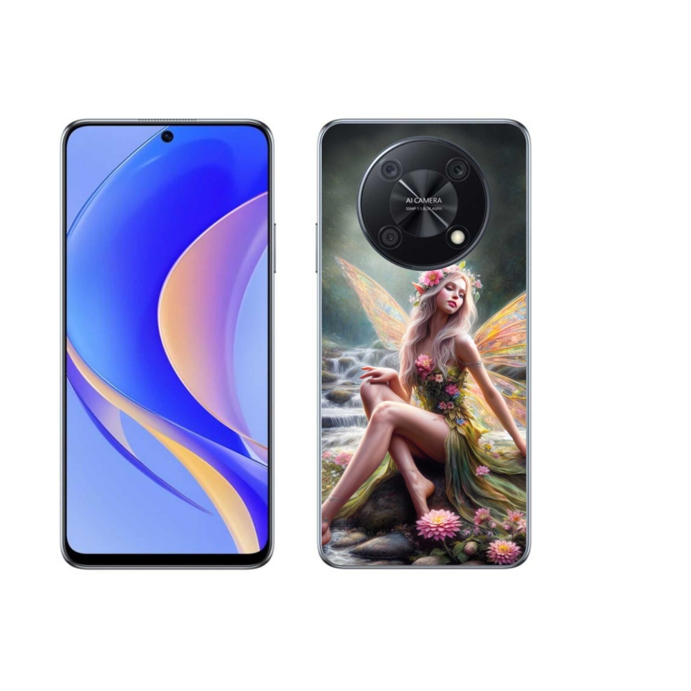 Gél borító mmCase a Huawei Nova Y90 - pillangó nőhöz 1