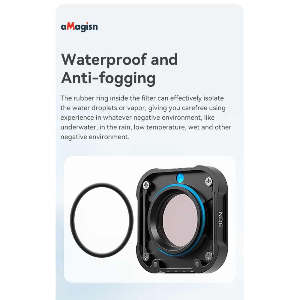 AMAGISN ND filtre sada 4 ks pre GoPro Hero 13/12/11/10/9