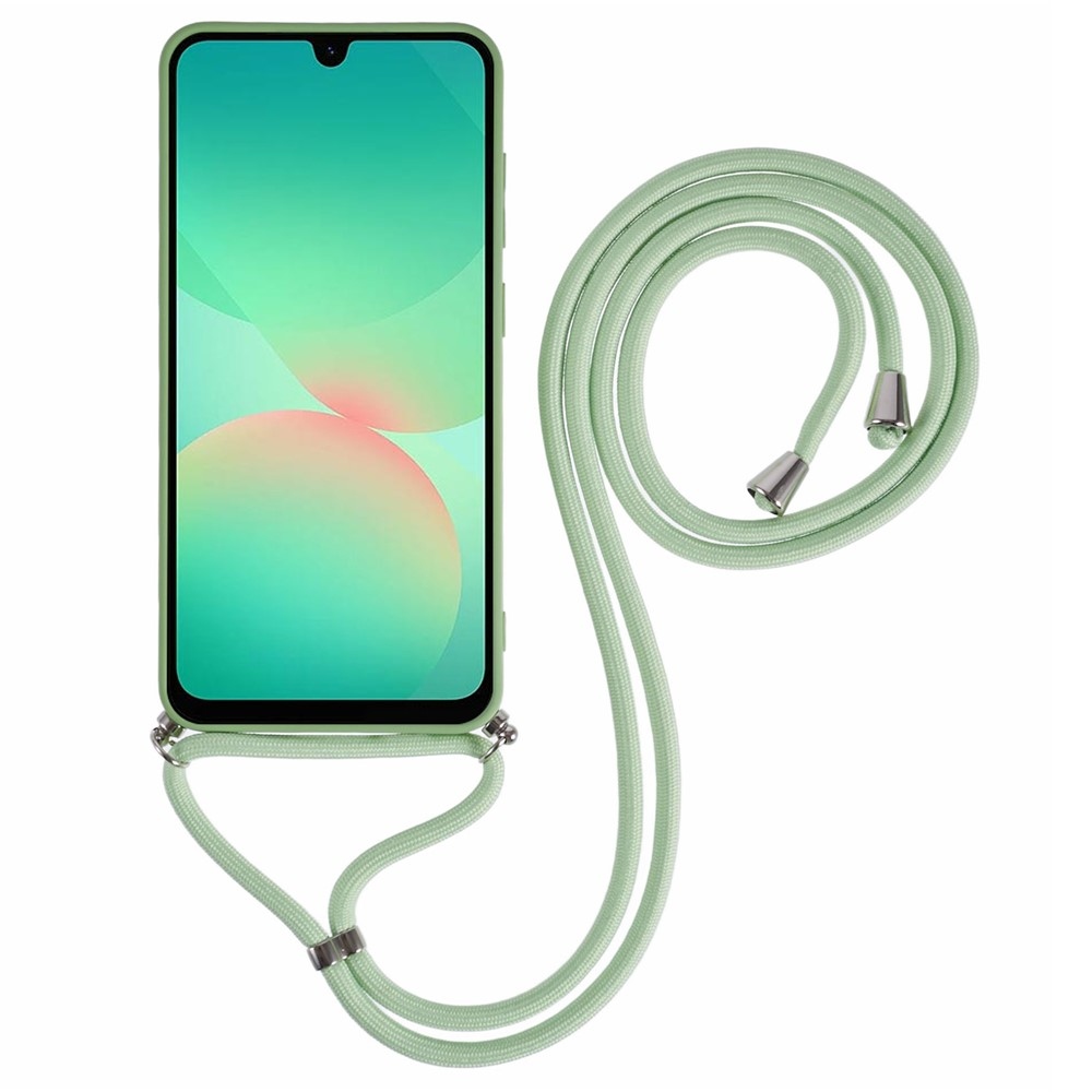 Bélelt zselés tok húzózsinórral Samsung Galaxy A17 4G/5G - világoszöld