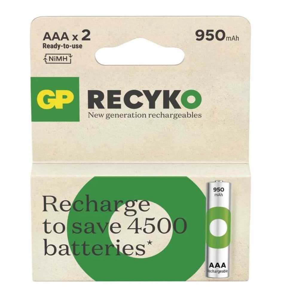 Újratölthető elemek GP ReCyko 950 AAA (HR03) - 2db