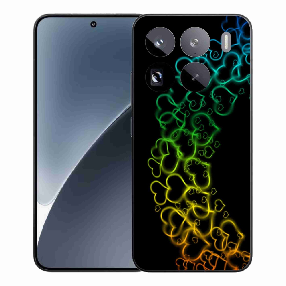 Gél borítás mmCase a Xiaomi 15 Pro számára - színes szívek