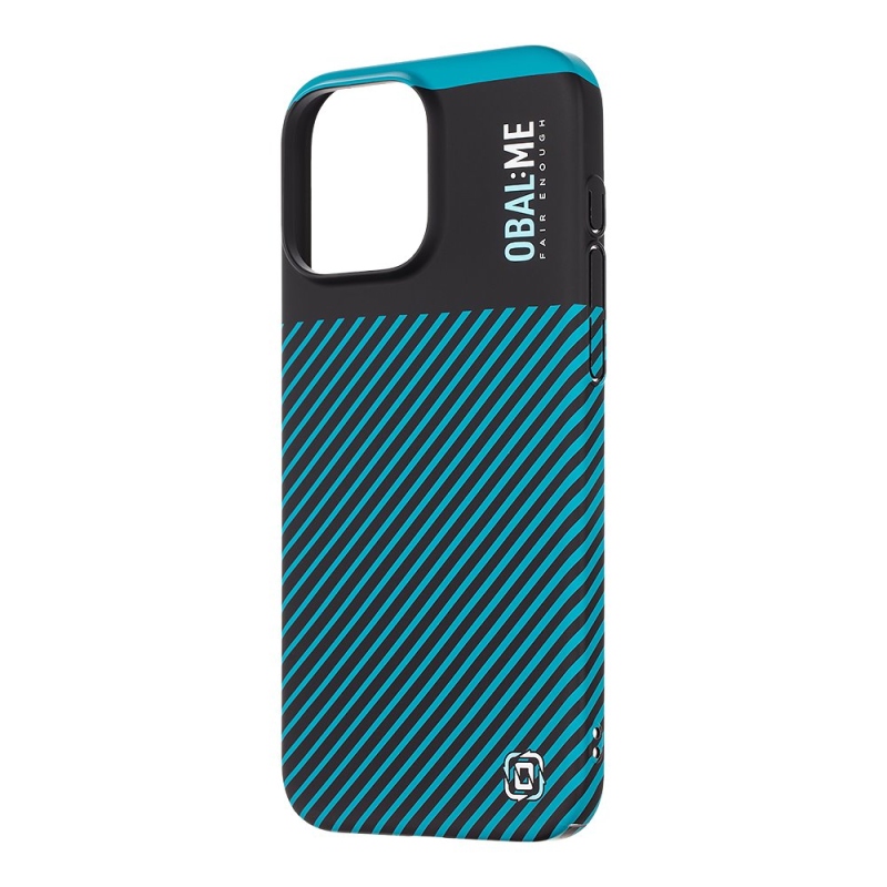 COVER:ME Flossy Stripes Cover for Apple iPhone 16 Pro Max Fekete/Teal borító az Apple iPhone 16 Pro Max készülékhez
