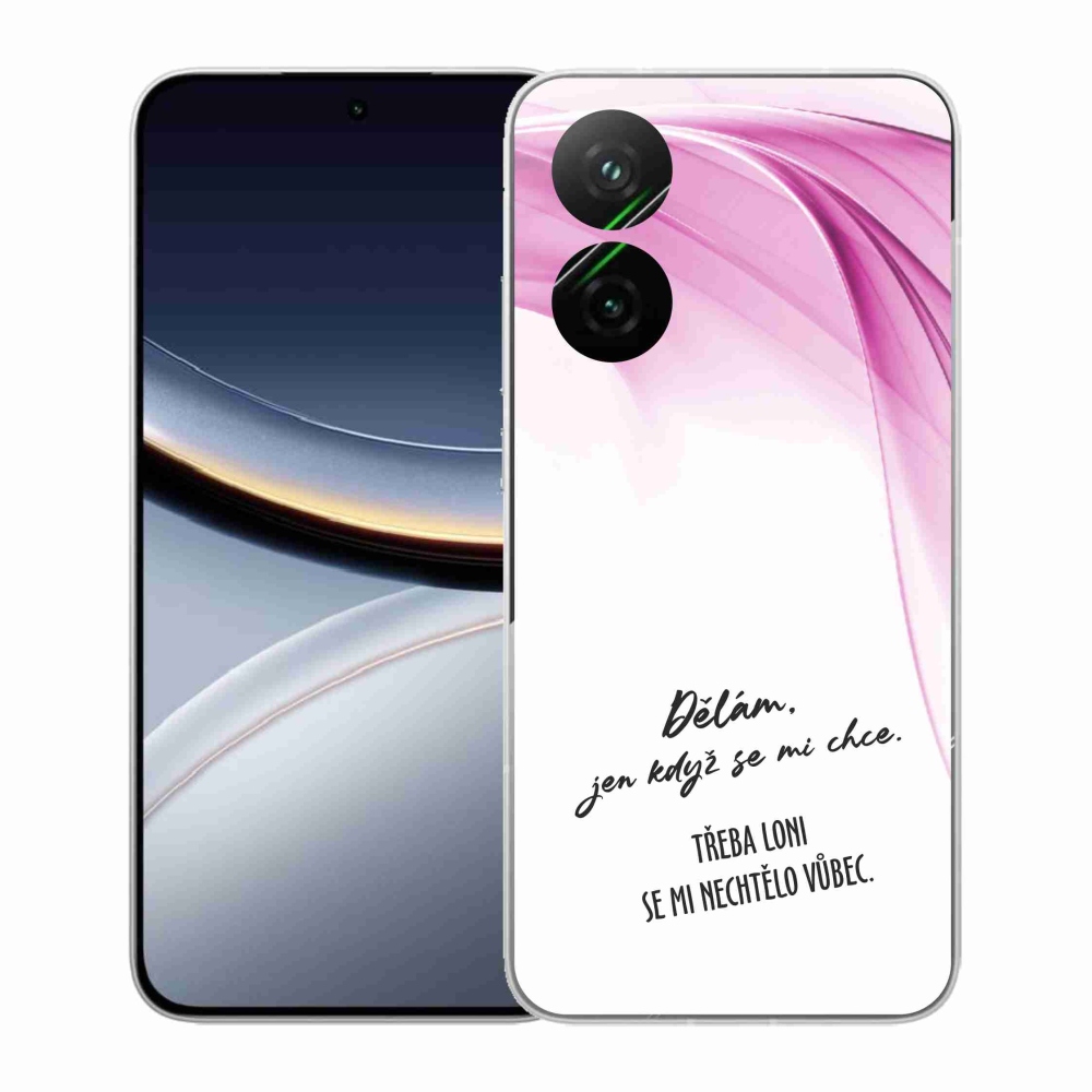 Gél borító mmCase a Xiaomi Poco F7 5G-hez - vicces szöveg 12 fehér háttérrel