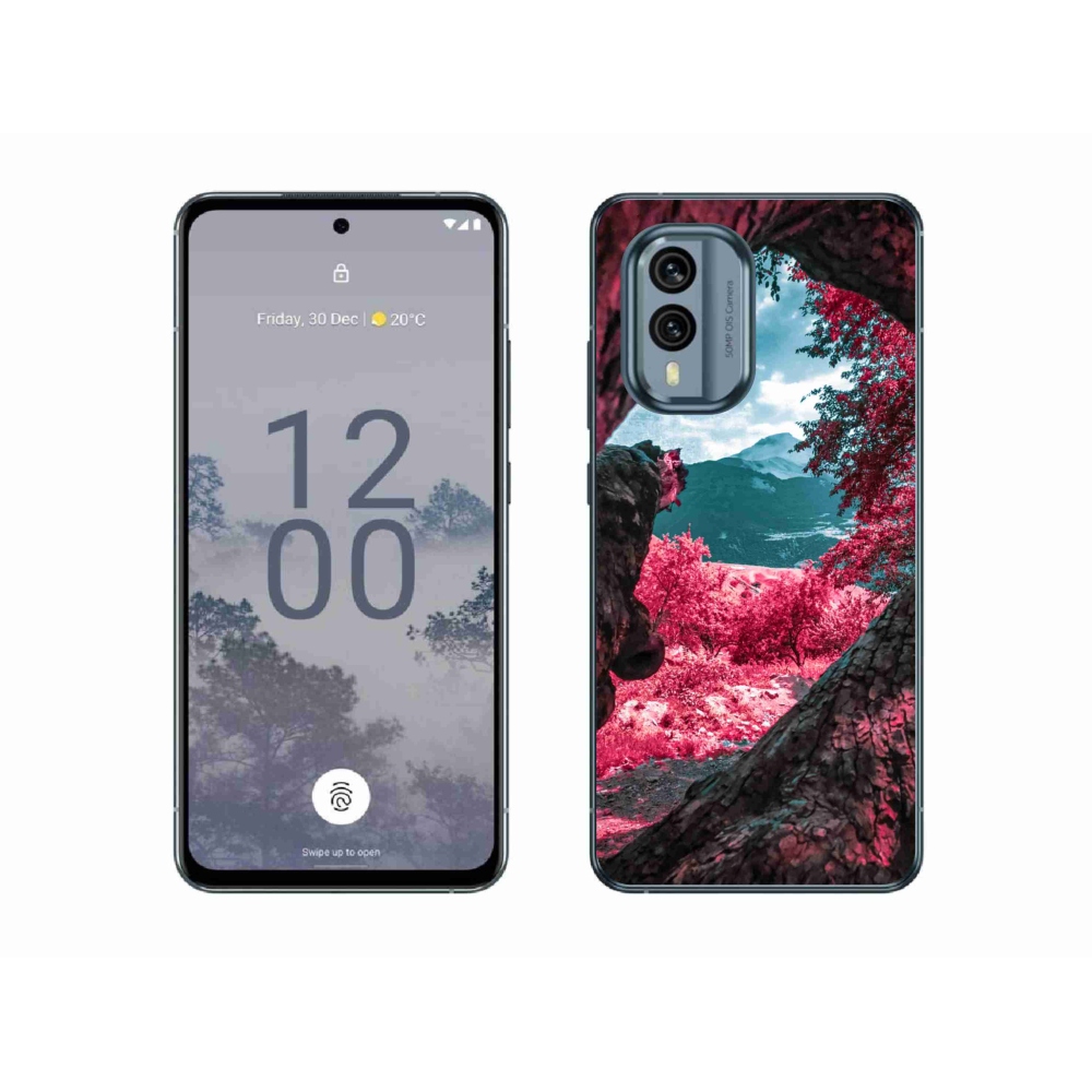 Zselés borítás mmCase a Nokia X30 5G készülékhez - hegyi kilátás