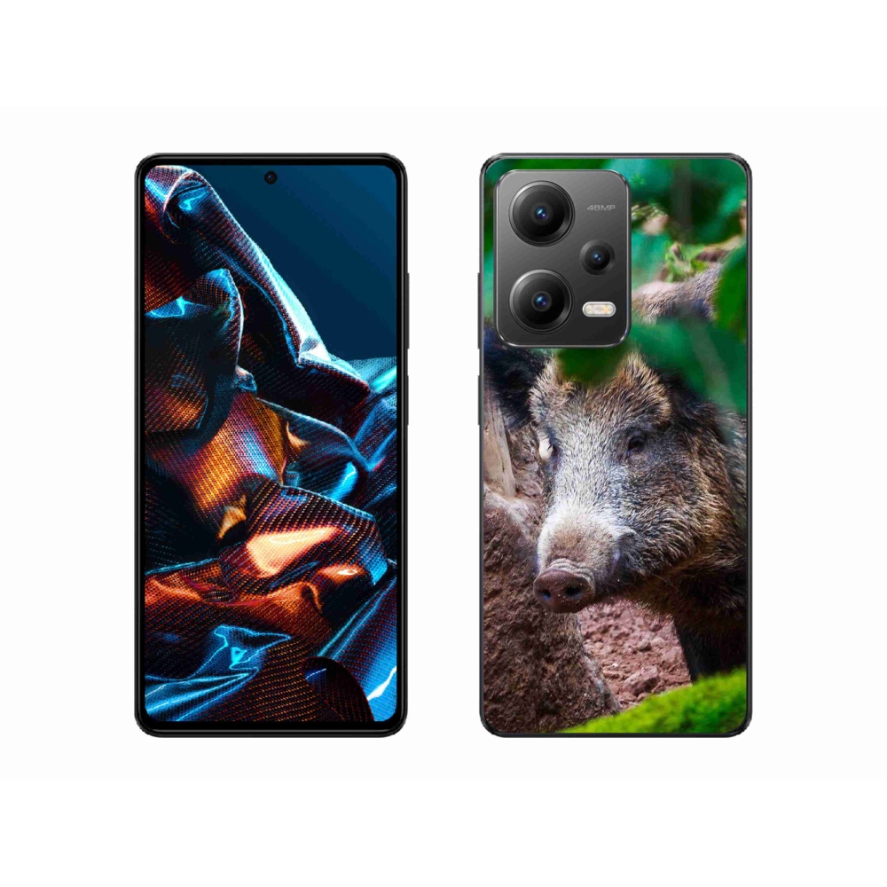 Gél borítás mmCase a Xiaomi Redmi Note 12 Pro 5G számára - vaddisznó