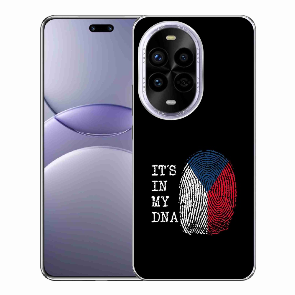 Gél borító mmCase a Huawei Nova 13 Pro 5G - zászlós ujjlenyomat fekete háttérrel